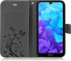 Handytasche für Huawei Y5 2019 Blumen Flip Cover Buchhülle Produktbild-Vorschau 4