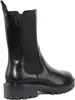 A black leather Chelsea boot shown from the side. Produktbild-Vorschau