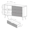 AX LIVING Buffet moderne à tiroirs Vespasia 138 T3S – 138,2 Voir les images du produit 8