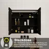 LED Spiegelschrank 80x70 cm mit Rasier-Steckdose Drei Produktbild-Vorschau 8