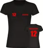 multifanshop Damen T-Shirt - Heidenheim - Trikot Nummer 12, Produktbild-Vorschau 1