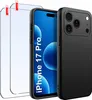 SET iPhone 17 Pro Hülle | Mattes Schwarzes Silikon Slim + 2 Produktbild-Vorschau 1