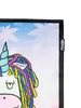PSYWORK Schwarzlicht Stoffposter Neon "Unicorn Weed Joint", Produktbild-Vorschau 5