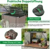 COSTWAY Pojemnik na 2 kosze na śmieci, 172x95.5x130cm Podgląd zdjęcia produktu 4