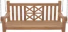 Schaukelbank TABEL - Holz Teak 120x70x61 cm | Hängebank Produktbild-Vorschau 2