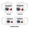 Meine Morgenroutine Kaffee + Kippe = Kacken Kaffeebecher Produktbild-Vorschau 4