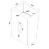 doporro freistehendes Standwaschbecken BTH: 55x42x85cm weiß Produktbild-Vorschau 7