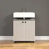 CALICOSY - Meuble sous vasque sur roulettes 2 portes L60 cm Voir les images du produit 6