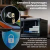 Extralink 10" 4U Armoire Serveur Rack Murale, Réseau, 280 × Voir les images du produit 4