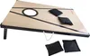 A cornhole board with bean bags on a white background. Voir les images du produit