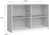 Kommode ROYAL 150 cm Sideboard Schiebetüren Weiss + Wotan Produktbild-Vorschau 2