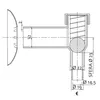 Aufputzsiphon Chrom Kunststoff Siphon Anschluss Produktbild-Vorschau 4