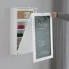 Skládací nástěnný psací stůl - bílý - 50 x 155 x 93 cm Náhled obrázku produktu 10