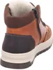 Close-up view of the back and side of a brown boot. Anteprima dell’immagine prodotto