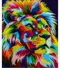 Malen nach Zahlen: Bunter Löwe, 50X40 Cm, mit Rahmen, Produktbild-Vorschau 10