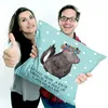 Mr. & Mrs. Panda Kissen 40x40 Stinktier Mädchen - Türkis Produktbild-Vorschau 4