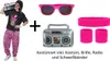 Kostümset 80er Jahre Fashion -  T-Shirt + Hose - Brille - Produktbild-Vorschau 1