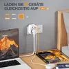 TESSAN Adapter podróżny z 1 gniazdem USB-C i 2 gniazdami Podgląd zdjęcia produktu 2