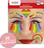 Glitter Face Tattoo Rainbow Gesicht Schminke Schmuck Produktbild-Vorschau 2