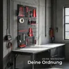 tectake® Werkzeuglochwand Jonah vierteilig Belastbarkeit 4 Produktbild-Vorschau 6