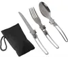 Posate pieghevoli – Set di posate per picnic – 2 set – Anteprima dell’immagine prodotto 3