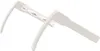 Two white curtain tracks are arranged diagonally against a white background. Produktbild-Vorschau
