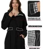 ATLASLAVA Regenjacke Damen Wasserdicht Kapuze Regenmantel Produktbild-Vorschau 5