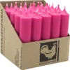 A cardboard box filled with pink candles. Produktbild-Vorschau