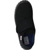 A top-down view of a black children's slipper. Podgląd zdjęcia produktu