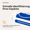 Aluminium Kofferanhänger Set 4 Stück – Gepäckanhänger mit Produktbild-Vorschau 2