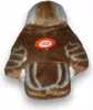 The back of a plush toy bird with a red 'PRESS HERE' button. Náhled obrázku produktu