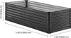 SucceBuy kovový vyvýšený záhon, 1,8 x 0,9 x 61 cm, Náhled obrázku produktu 8