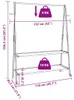 vidaXL Portemanteau avec étagères et roulettes Voir les images du produit 7