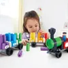 PolyM Rainbow Counting Train, 2 rok / roky, 63 kusov Náhľad obrázku produktu 1