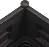 Close-up view of the corner of a black raised garden bed. Náhľad obrázku produktu