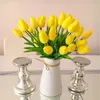 Gefälschte Blume Tulpe,Real Touch,Gelb Produktbild-Vorschau 3
