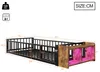 Letto per bambini Flieks a terra 90x200 cm con LED, letto Anteprima dell’immagine prodotto 5
