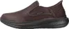 A side view of a brown Skechers slip-on shoe. Náhľad obrázku produktu