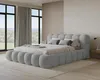 Chilly Möbel Design Polsterbett Stone 180x200 cm Samt Grau Produktbild-Vorschau 1