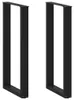 vidaXL Bartischbeine U-Form 2 Stk. Schwarz 50x(100-101) cm Produktbild-Vorschau 8