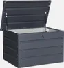 sweeek - Gartentruhe aus Metall 285 L - Anthrazit Produktbild-Vorschau 2