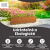 IvoQ Drevený kvetináč – 120x40x32 cm – Masívne drevo – Náhľad obrázku produktu 3
