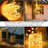 LUMILED Solar Lichterkette Aussen 12M 100x LED Kupferdraht Produktbild-Vorschau 17