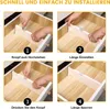 Schubladentrenner Verstellbar, 4er-Set Schubladenteiler Produktbild-Vorschau 4