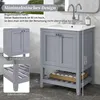 okwish Badezimmerschränke Badmöbel Einzel Waschtisch mit Produktbild-Vorschau 6