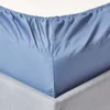 HOMESCAPES Premium-Spannbettlaken blau – 100 % ägyptische Produktbild-Vorschau 2