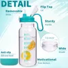 Solidchoice - Botella de vidrio de 2 litros con pajita y Vista previa de la imagen del producto 5