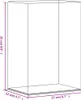 vidaXL Vetrina trasparente 17x12x25 cm Acrilico Anteprima dell’immagine prodotto 6