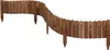 A wooden garden border fence on a white background. Voir les images du produit