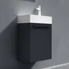 doporro Petit Meuble sous Vasque Gris Noir et Vasque 46cm Voir les images du produit 5